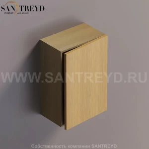FLAT V Подвесной шкаф с петлями слева. Отделка: тик и натуральный дуб. AFXMO236042RTPT