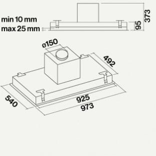 Falmec Потолочная вытяжка из нержавеющей стали Design+ sun-id-1456820 - Вид №6