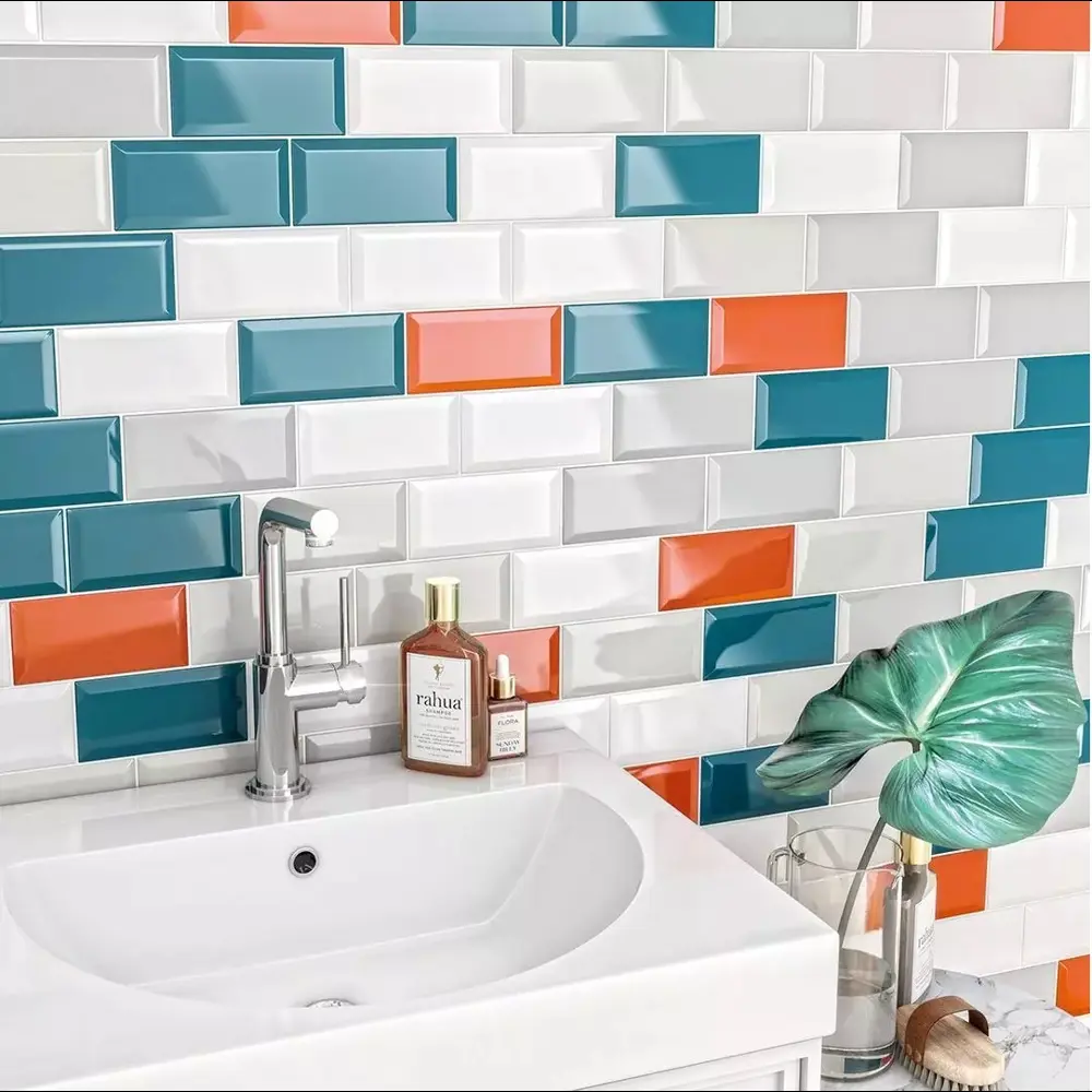 Плитка Kerama Marazzi Клемансо бежевая глянцевая для стен 7.4×15 см 86360060 STLM-0068064 - Вид №3