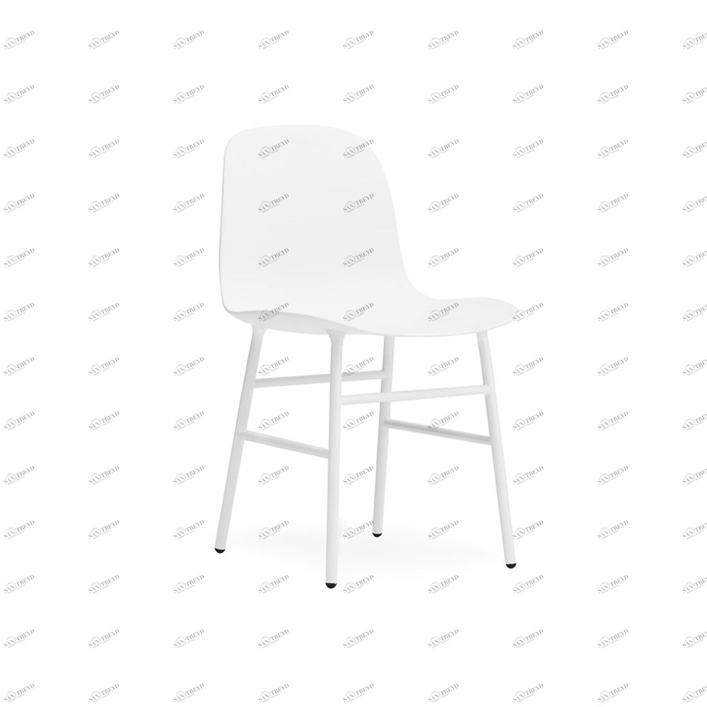 Стул без ручек Form с металлическими ножками 78х48х52 см, белый Normann Copenhagen 602810