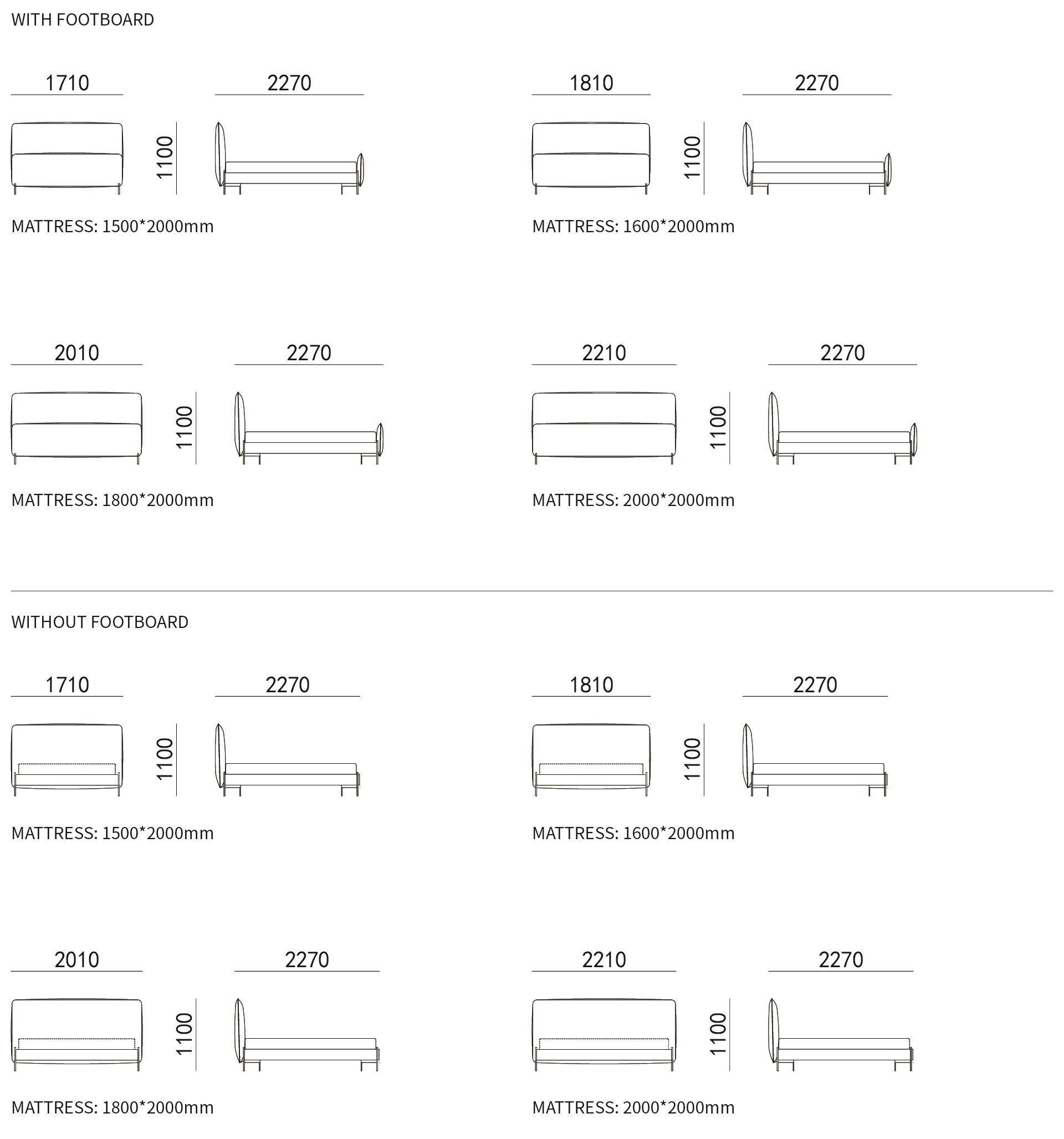 Двуспальная кровать с мягким изголовьем HC28 maison Lonja ARCH-00013354 - Вид №2