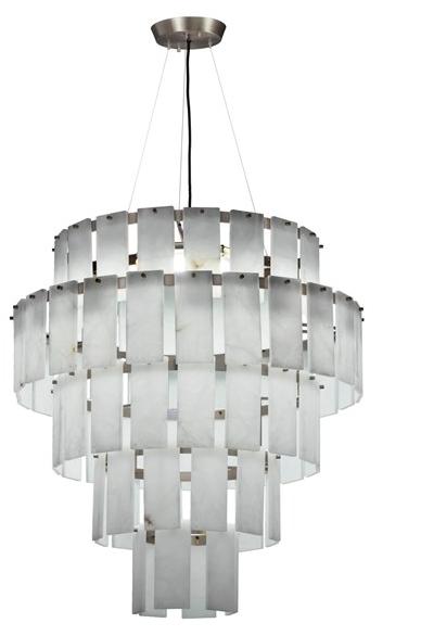 fambuena Светодиодный подвесной светильник из алебастра Quarz 6054 / 6055 - Вид №1