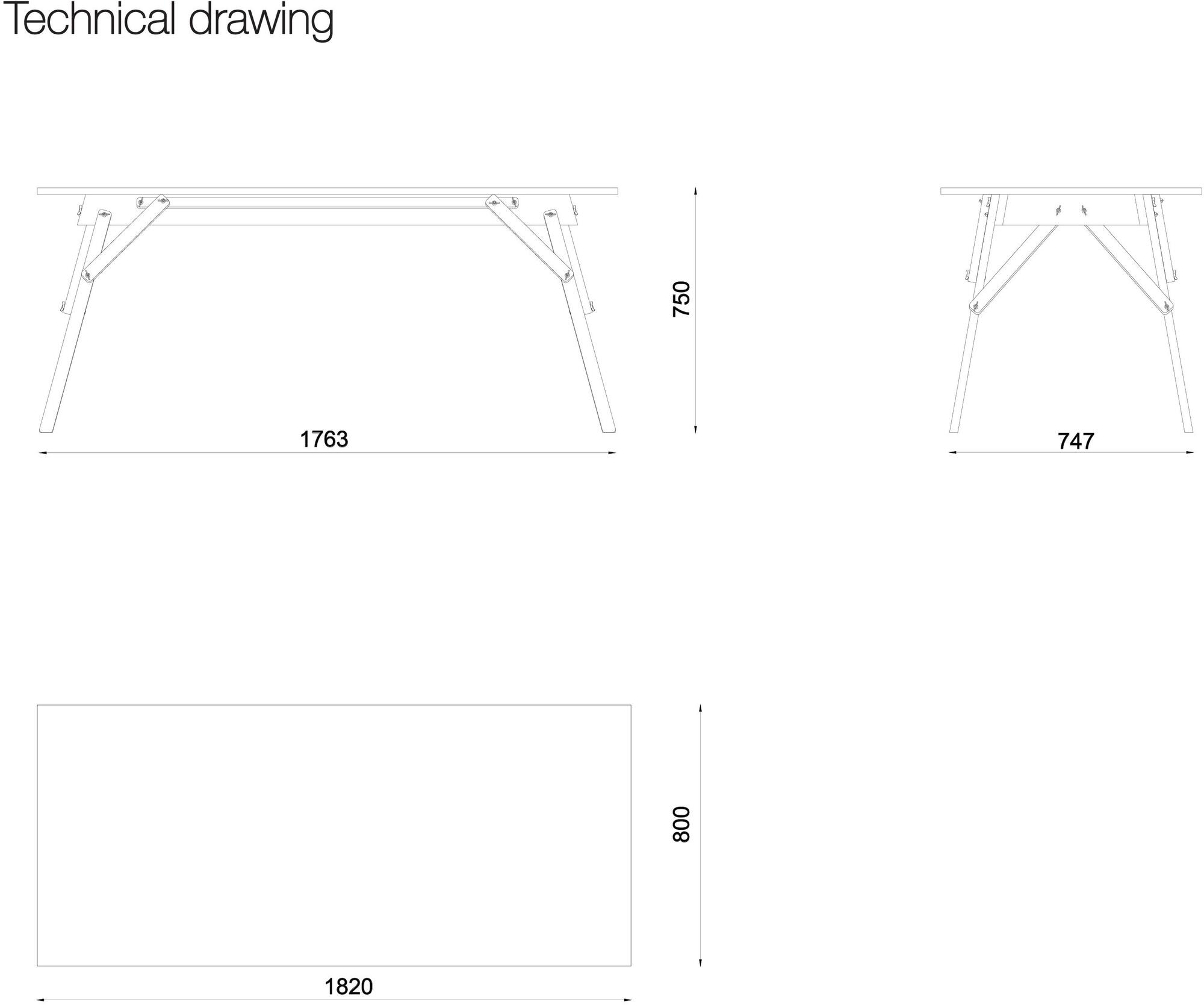 Askia Прямоугольный стол из дуба Atelier 1.d01.ok - Вид №3