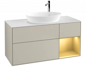 Villeroy&Boch Тумба под раковину Прямоугольная версия F951HFHH Finion Sand Matt Lacquer