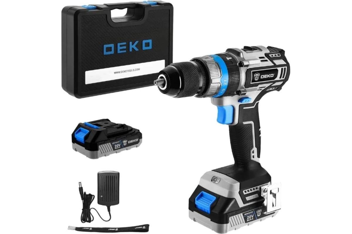 Дрель-шуруповерт DEKO DKCID20 UNV 20V 9070192 STDN-0023928 - Вид №3