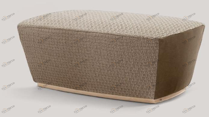 VOLPI Прямоугольный пуф из ткани с обивкой Contemporary living 4bpl-001-pab