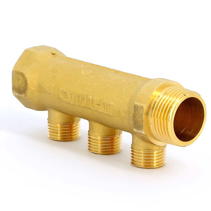 Коллектор НВ 1" TIEMME 3 выхода 1/2"Н 36мм 1910007 - Вид №3