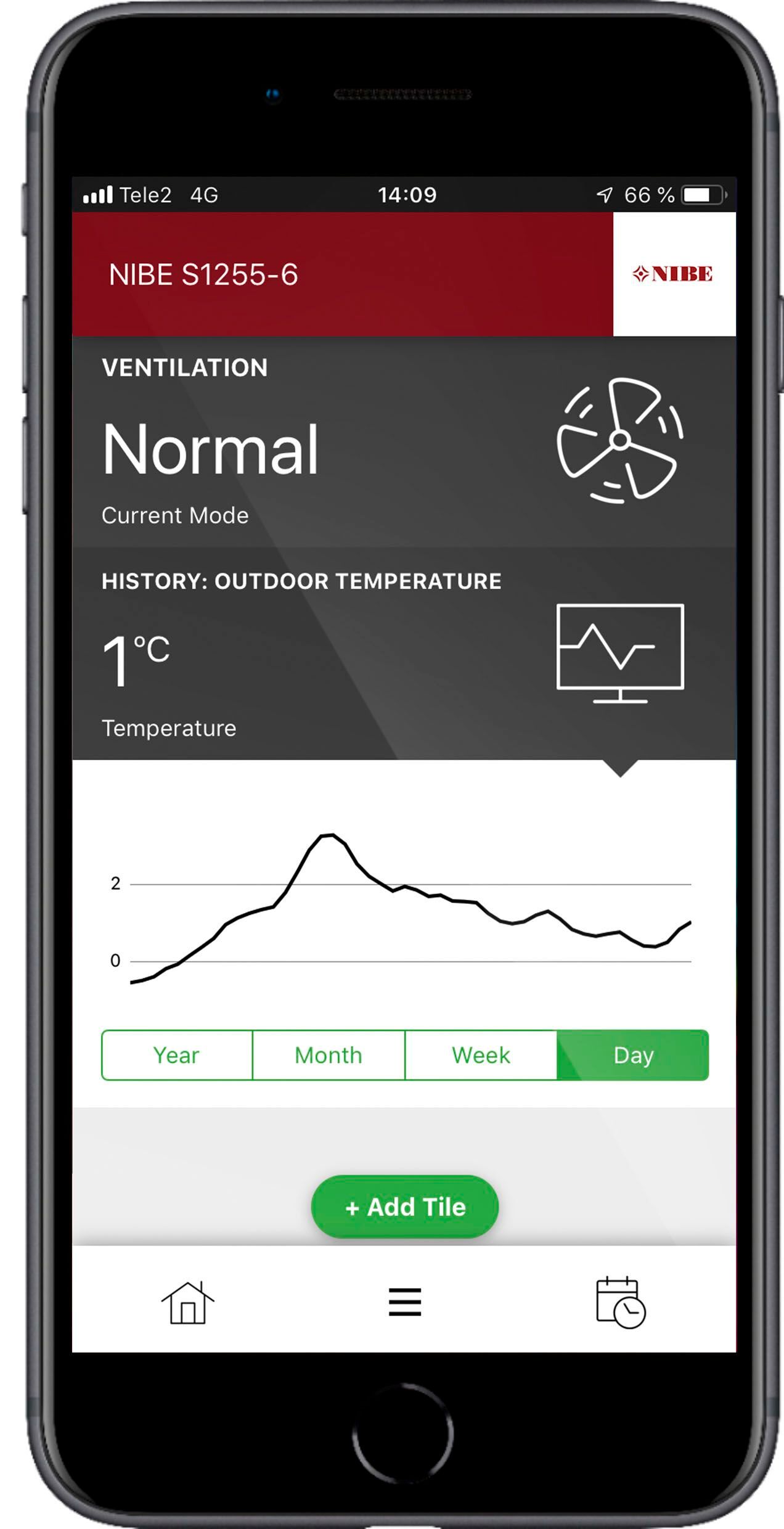 Приложение для управления тепловым насосом NIBE серия-S ARCH-00078551 - Вид №2