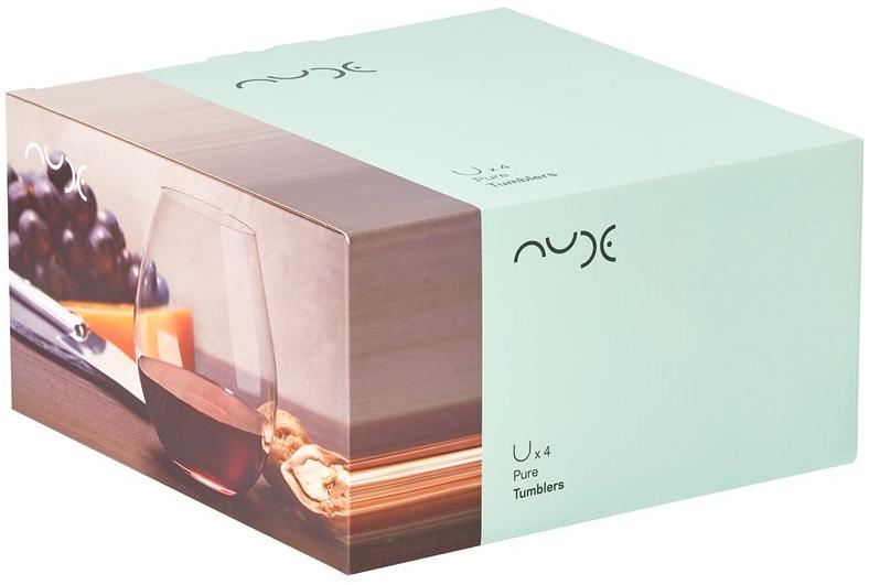 NUDE Набор из четырех хрустальных бокалов для бордового Pure sun-id-1512268 - Вид №3