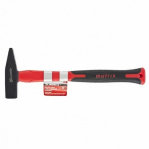 Молоток слесарный 300г Оptimal квадратный боек, фиберглассовая обрезиненная рукоятка MATRIX