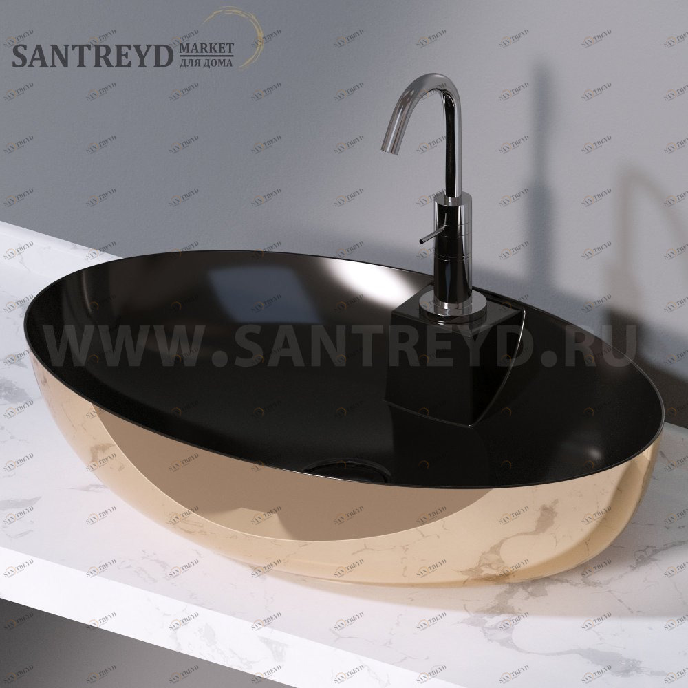 L604258 Накладная раковина на столешницу  овальная A. e T. Italia ELITE AeT ITALIA