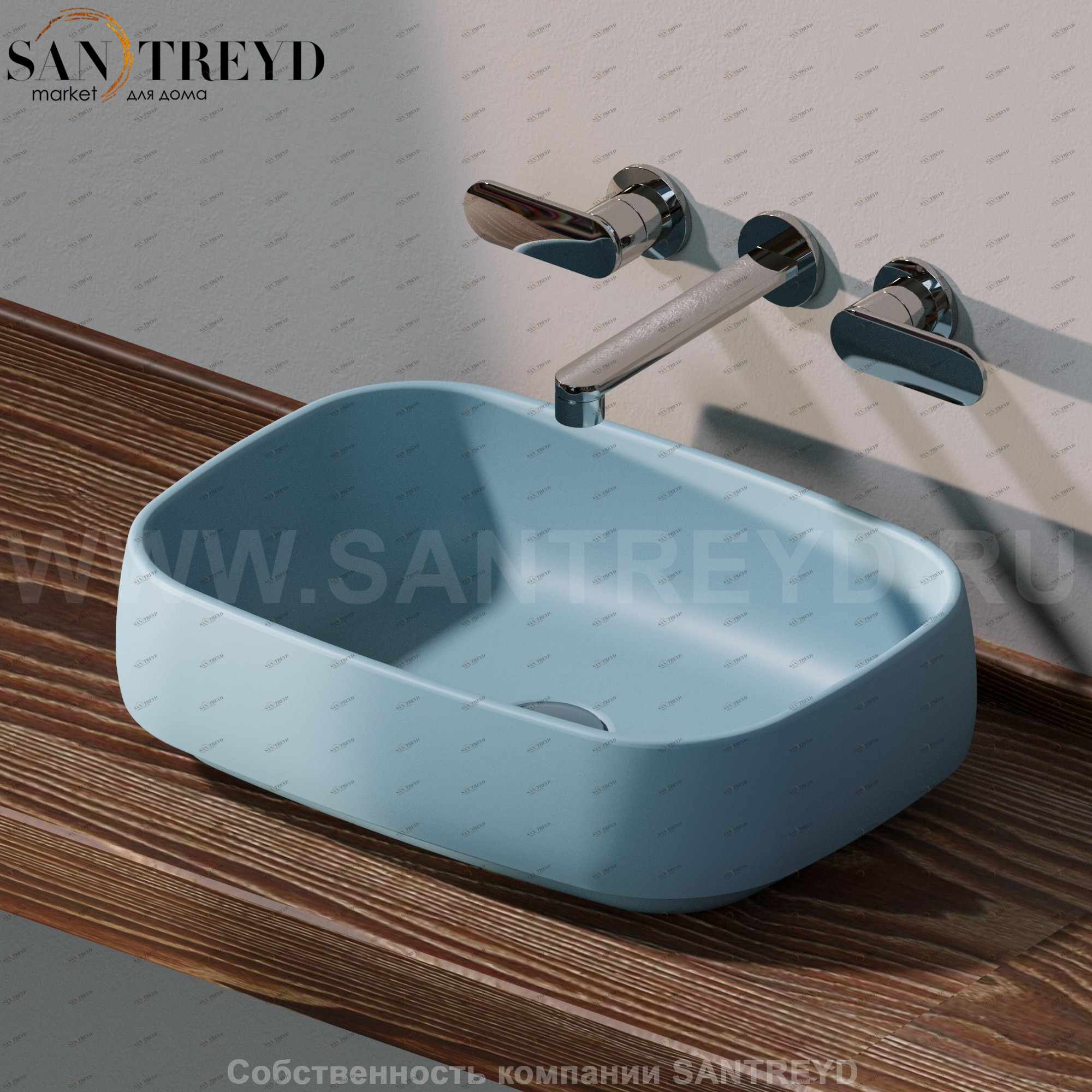 FG50A5014 Накладная раковина на столешницу  прямоугольная Ceramica Flaminia Flag