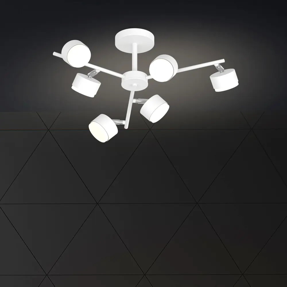 Люстра СЕМЬ ОГНЕЙ Грет - индустриальный стиль лофт с 6 плафонами 89421933 STLM-1567932 - Вид №1