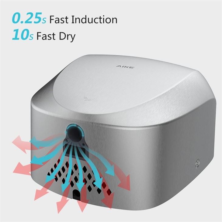 Сушилка для рук из нержавеющей стали AIKE AK2901_622  - Вид №2