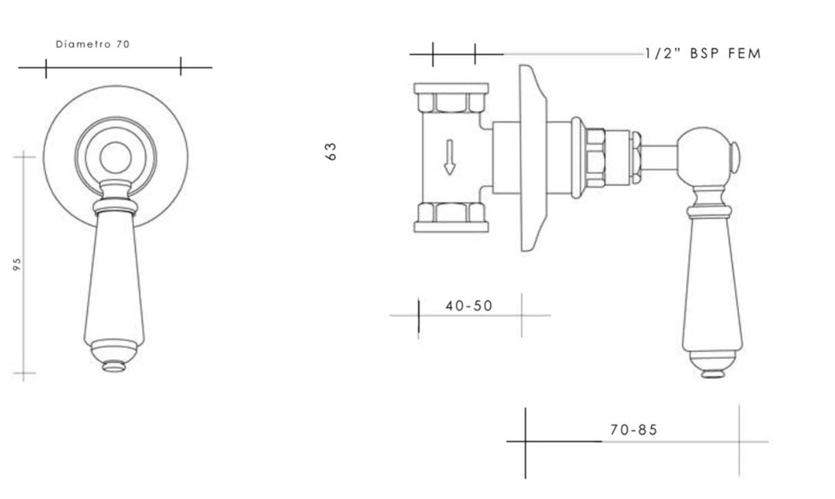 Дистанционное управление на стене Gentry Home Беркли ARCH-00087847 - Вид №2