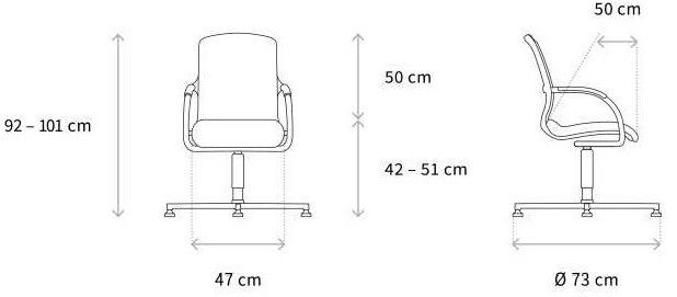 Wagner Кресло вращающееся с 4-мя спицами Alumedic sun-id-1348400 - Вид №2