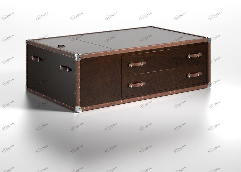 Caroti Деревянный журнальный столик с вещевым ящиком Via montenapoleone 1085 