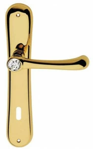 LINEA CALI' Ручка из хромированной латуни с кристаллами Swarovski® на пластине Idea