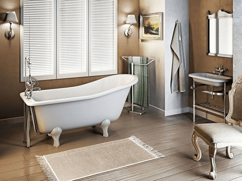 Ванна акриловая Harewood Slipper с ножками L2W Slipper Burlington E1, L2W - Вид №1