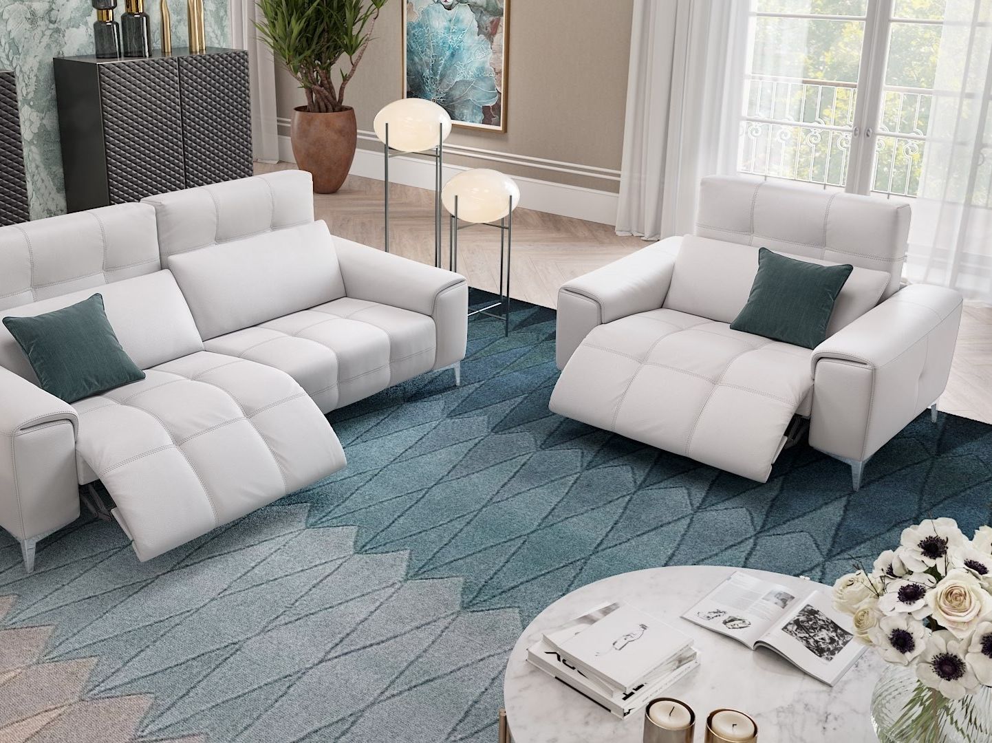 2-местный кожаный диван Sofanella SALENTO MINI ARCH-00029112 - Вид №7