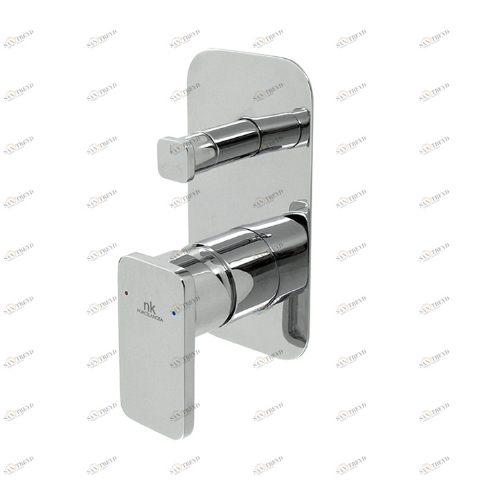 Скрытый однорычажный смеситель для ванны и душа  Forma oval NOKEN 100140129  CHROME 