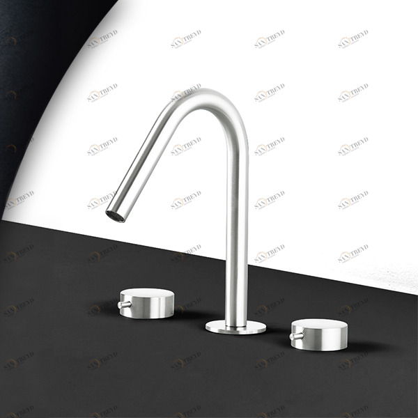 Смеситель для раковины сталь глянцевая Toki Radomonte TKI23L