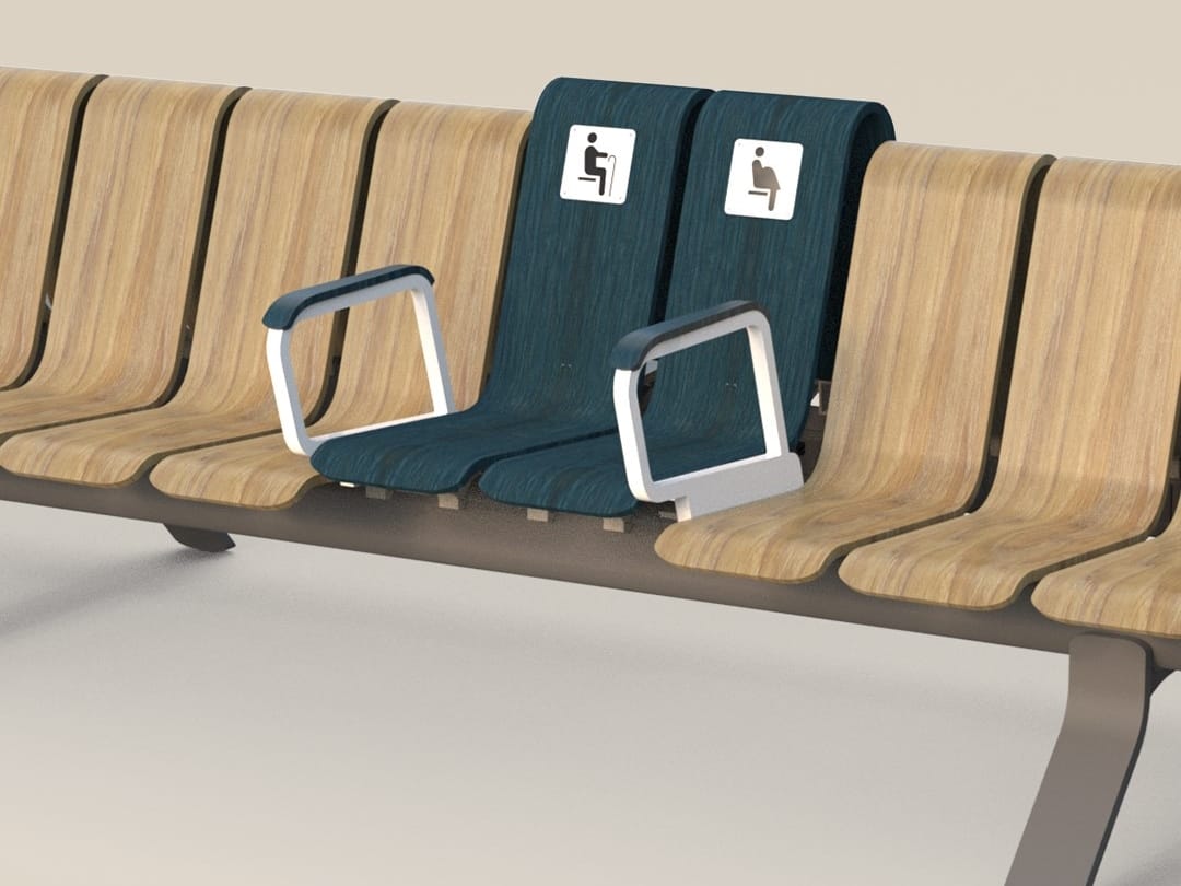 Модульная скамья для медицинских учреждений Green Furniture Concept Ascent ARCH-00118151