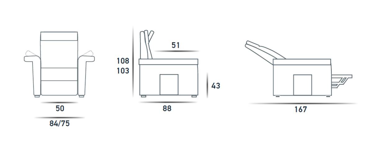 Кресло-Подъемник Lift-Relax 1 Motore  Spaziorelaxitalia  Sofia Sofia Lift-Relax 1 Motore  - Вид №4