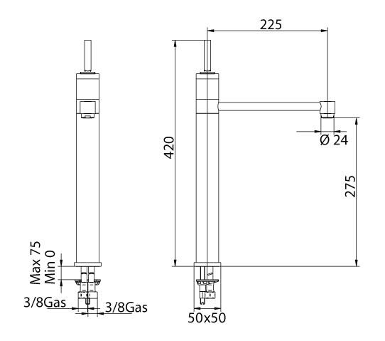 151120PN00PS Смеситель Bandini Coco Santreyd - Вид №1