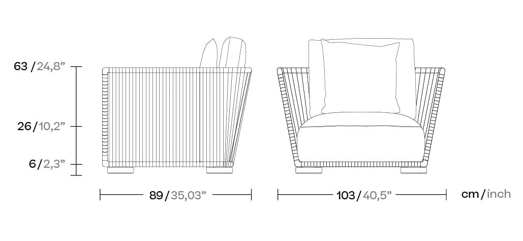 Садовое кресло с подлокотниками Kettal Grand Bitta ARCH-00039031 - Вид №2