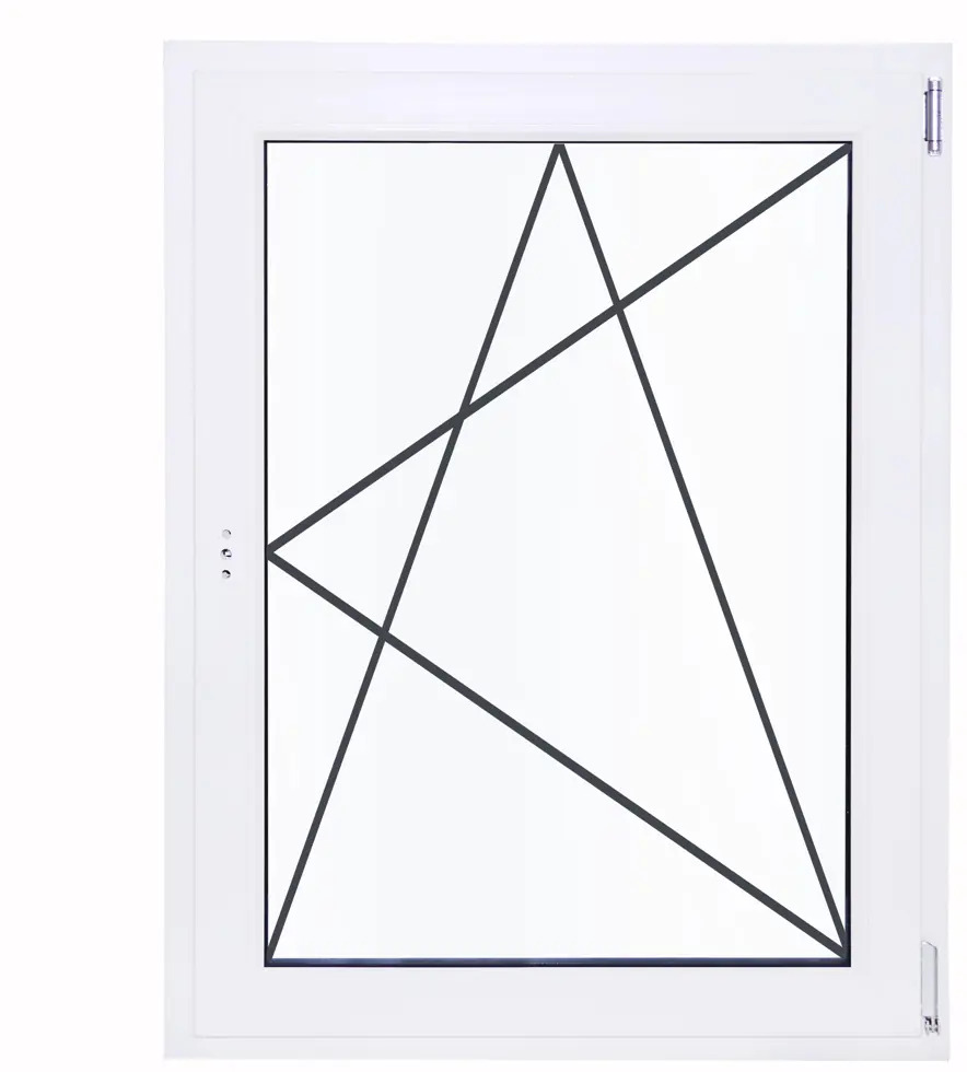 Окно пластиковое VEKA правое одностворчатое 1200×800 мм с поворотно-откидным механизмом 83117304