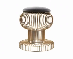 Hamilton Conte Paris Низкий металлический табурет