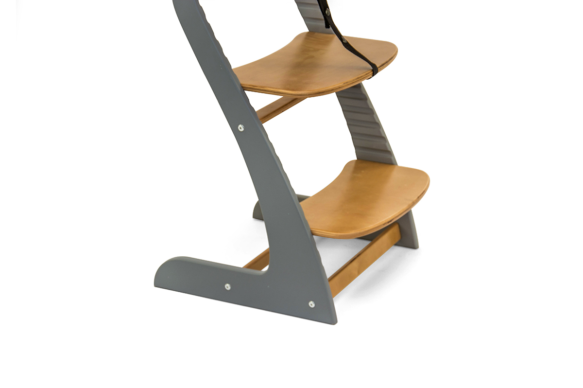 Детский растущий регулируемый стул "Усура" графит, дерево БЕЛЬМАРКО  326886 Желтый;серый Santreyd  - Вид №3