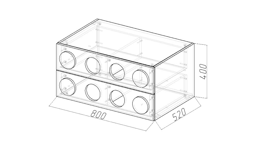 Комод детский малый с 2 ящиками и декором "Леголенд" МАНДАРИН ЛЕГОЛЕНД 178726 Розовый Santreyd  - Вид №4