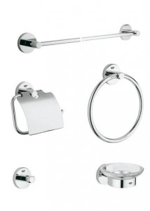 40344000 Набор аксессуаров для ванной комнаты Grohe Essentials хром