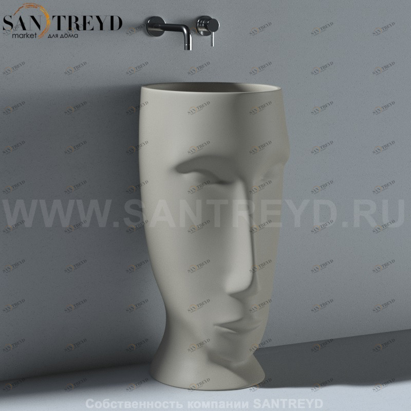 474081 Напольная раковина стоящая круглая Kerasan Artwork