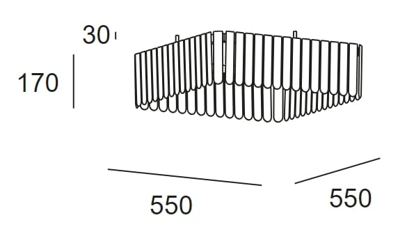 Светодиодный потолочный светильник из поликарбоната LedsC4 Scarlett ARCH-00013861 - Вид №11