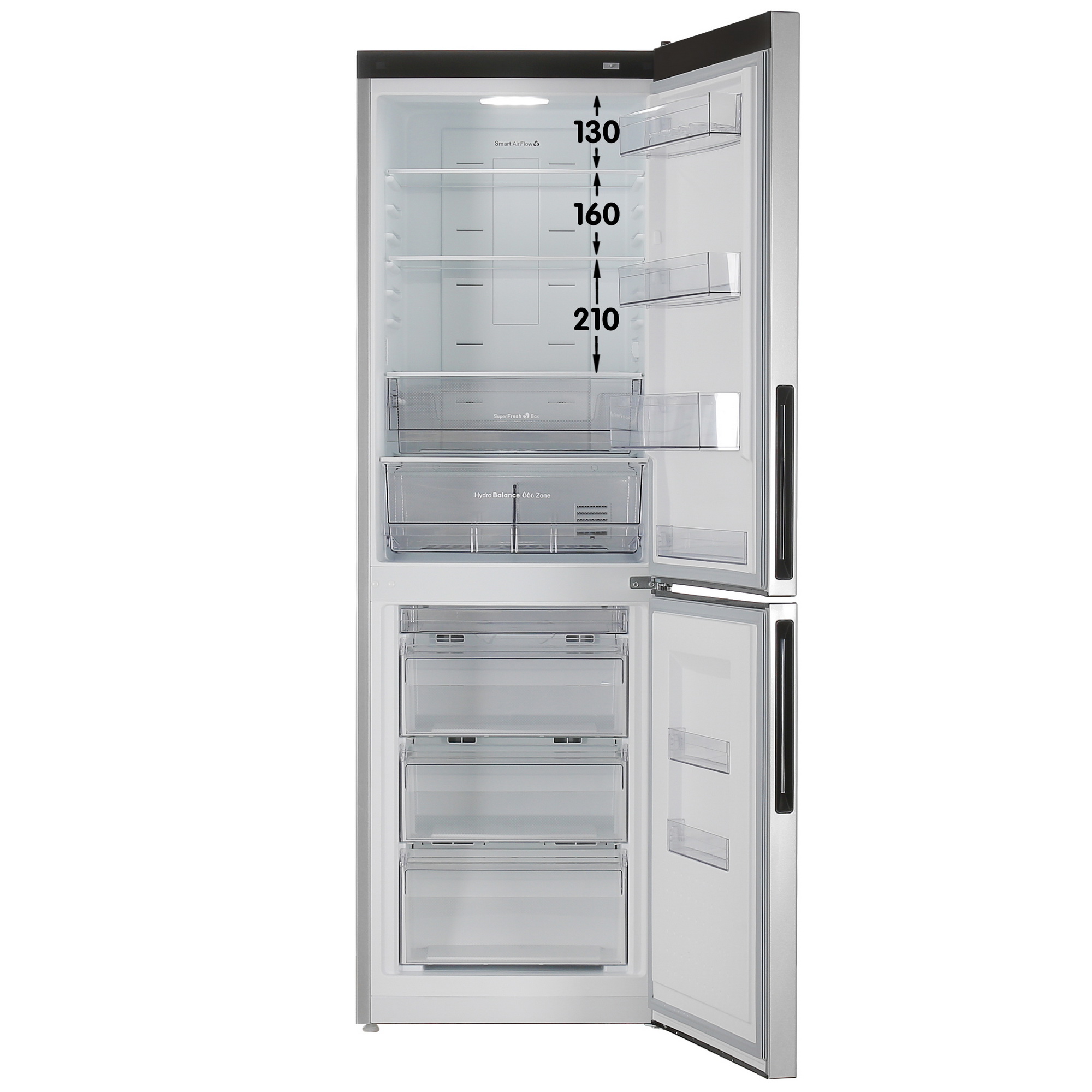 9055851 Холодильник с морозильником   ATLANT ХМ-4621-181-NL серебристый STDN-0090533 - Вид №1