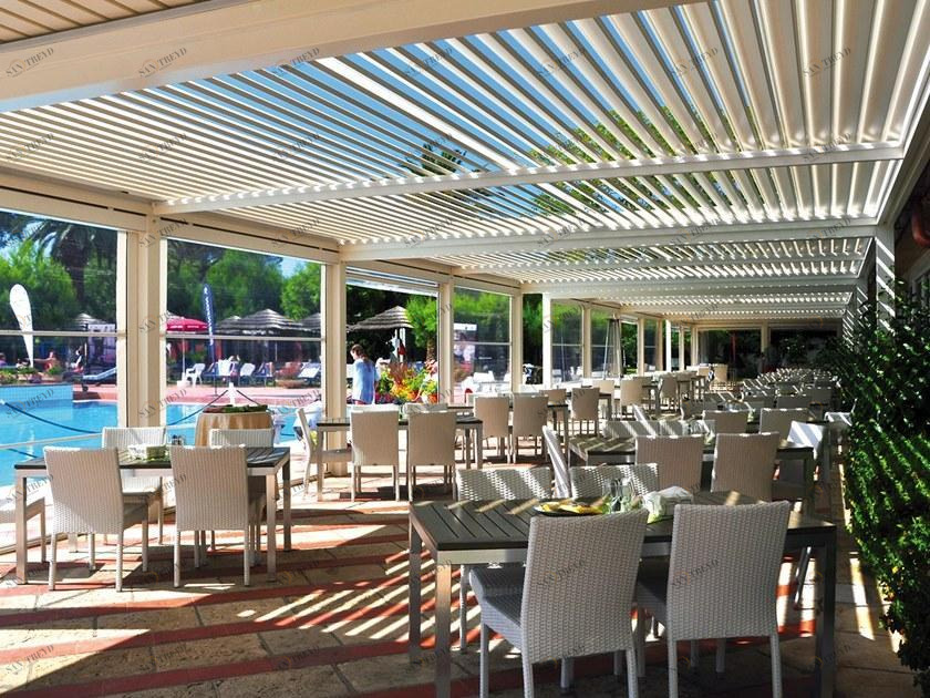 Sprech Пергола с регулируемыми жалюзи и подсветкой Q.box system sun-id-1495888