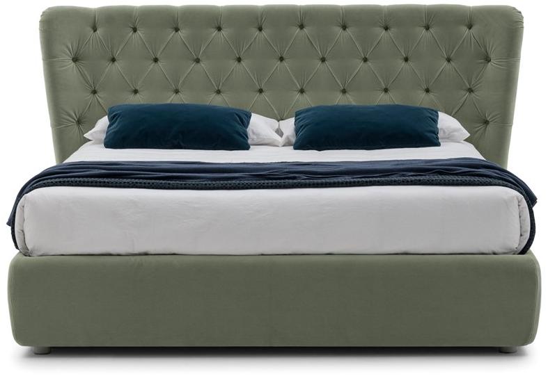 Bolzan Letti Кровать-контейнер с изголовьем капитоне Selene sun-id-1423296 - Вид №1