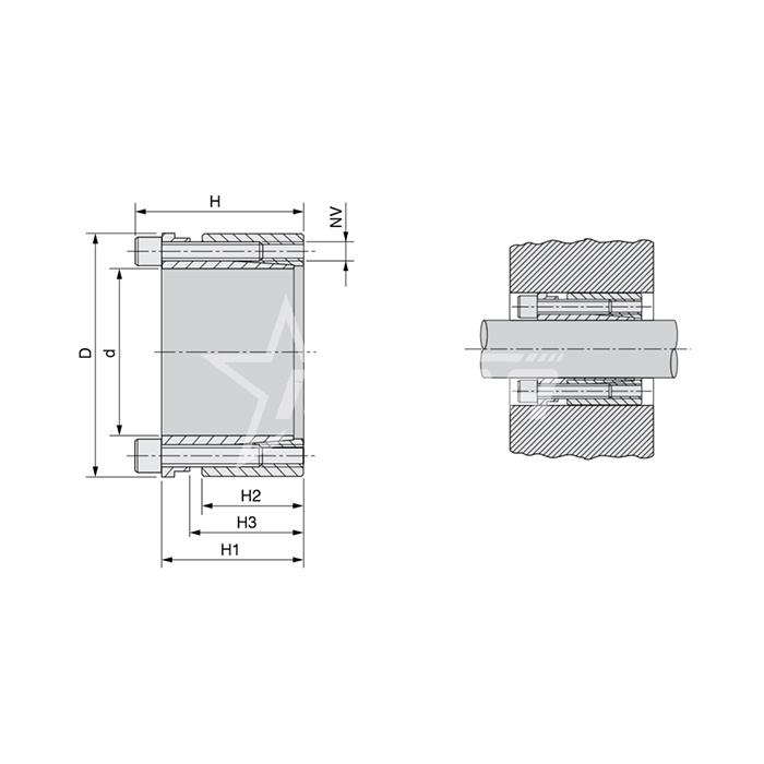 IS3450 Зажимная втулка KLDA024 ISKRA  - Вид №2