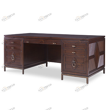 Столы 04602-320-374 Diamond Executive Desk - Dark Ambella 