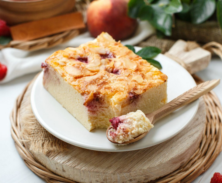 6478 Запеканка с малиной и персиком Вкусляндия  - Вид №1