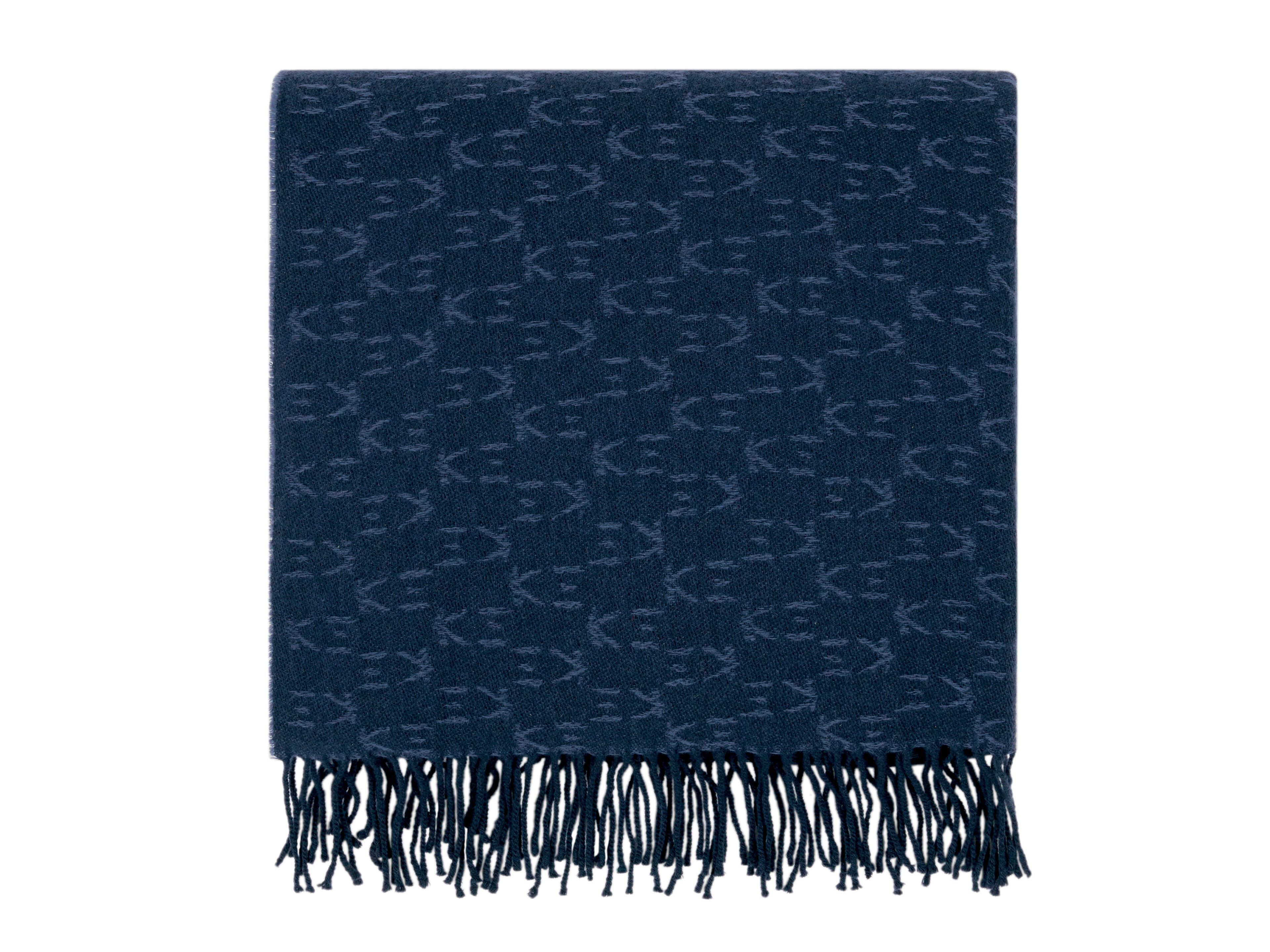 Жаккард сплошной цвет плед K-3 Shogun Blue ARCH-00053070 - Вид №2