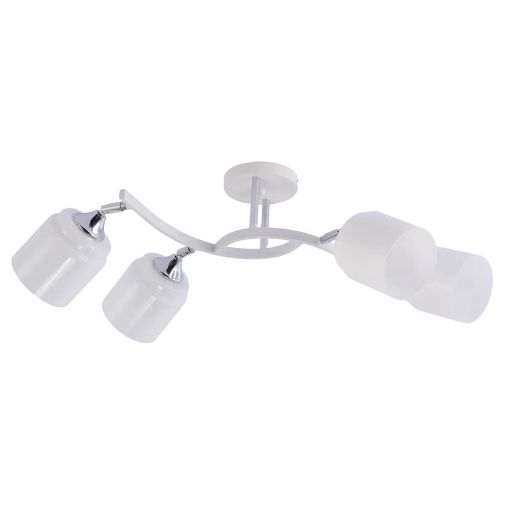 Люстра потолочная Seto 4 лампы 16 м² цвет хром SCHAFFNER STLM-2175733 - Вид №2