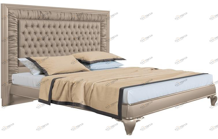 Jetclass Двуспальная кровать с тафтинговым изголовьем Capri Jcp101a.16, jcp101a.18, jcp101a.20