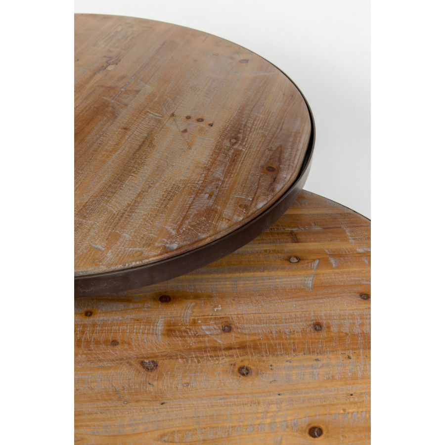 Набор столов кофейных Jack, 2 шт White Label Living 2300116 - Вид №3