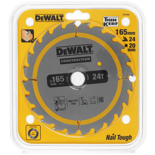 Диск пильный DeWalt CONSTRUCT DT1949 5303122 STDN-0034610 - Вид №3