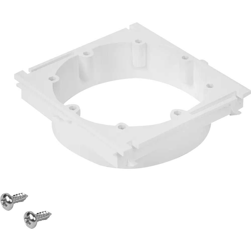 Суппорт для розетки LK45 60 мм на винтах цвет белый LK STUDIO STLM-2129171 - Вид №1