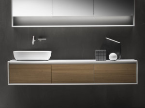 Подвесной шкаф для умывальника с выдвижными ящиками